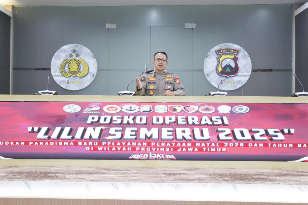 Kasubsatgas Penmas selaku juru bicara Ops Lilin Semeru 2025, Kompol Gandi Darma Yudanto. (Istimewa)